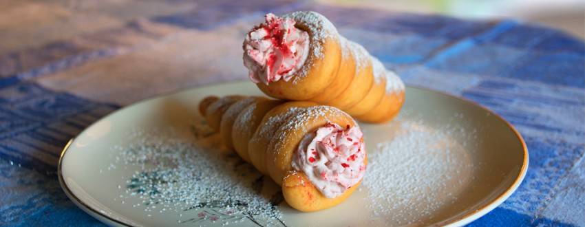 Strawberry Cream Donut Cones