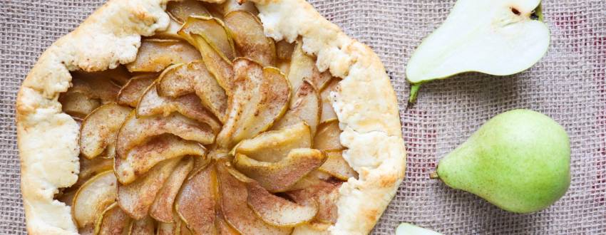 No Measuring Allowed: Rustic Pear Galette