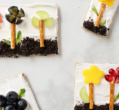 Celebrate Shavuot with these Graham Cracker Flower Gardens