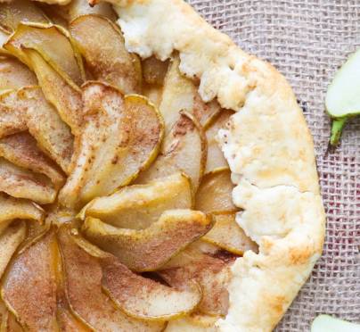No Measuring Allowed: Rustic Pear Galette