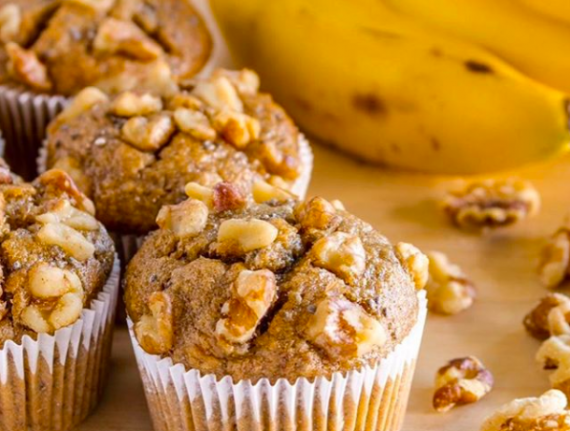Sugar-Free Banana Quinoa Muffins
