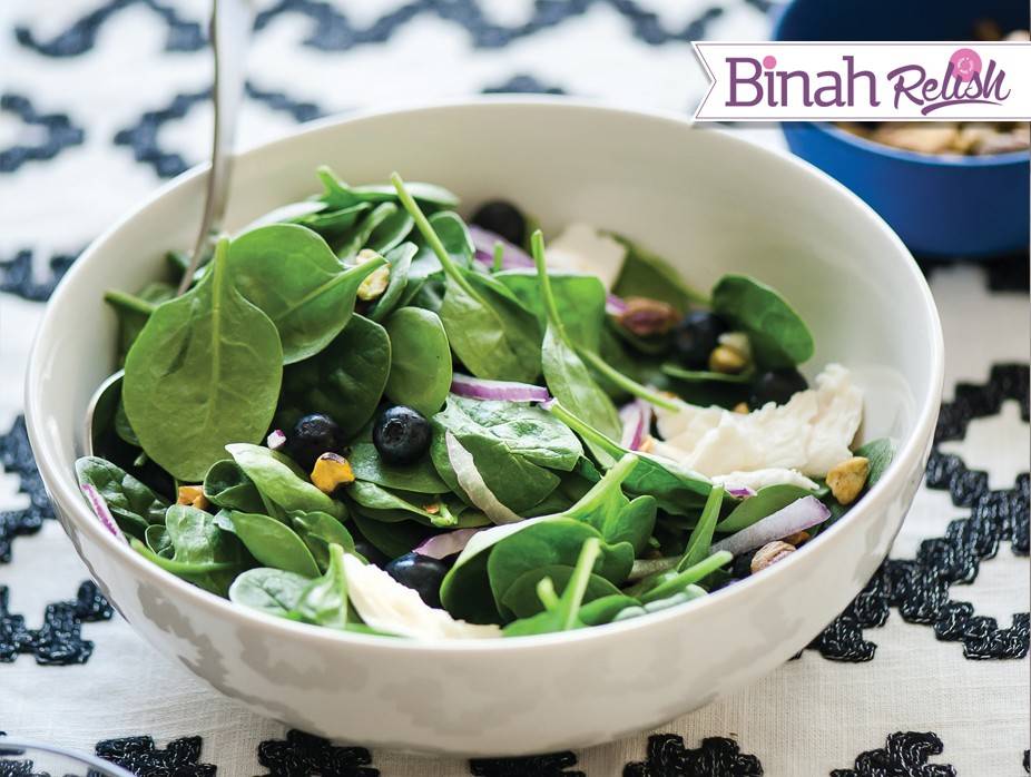 Blueberry Spinach Salad with Balsamic Dressing