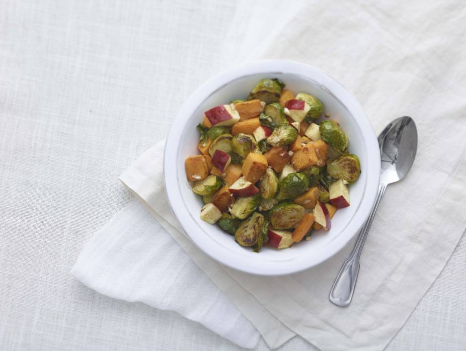 Apple, Squash, and Brussels Sprout Salad
