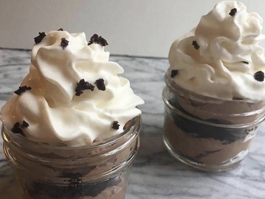 Mini Chocolate Mousse and Cake Trifles (Passover)