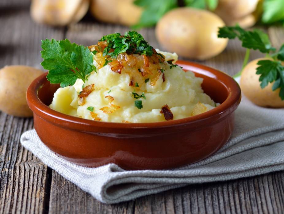 Caramelized Shallots & Herb Mash Potatoes