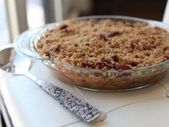 Caramel Apple Crumble with Pecan Crunch
