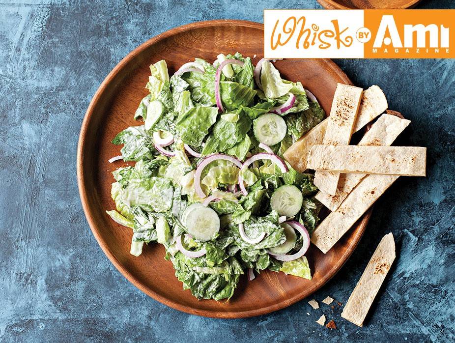 Caesar Salad with Cheese Toasts