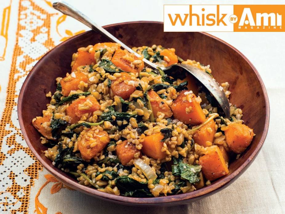 Freekeh with Kale and Butternut Squash