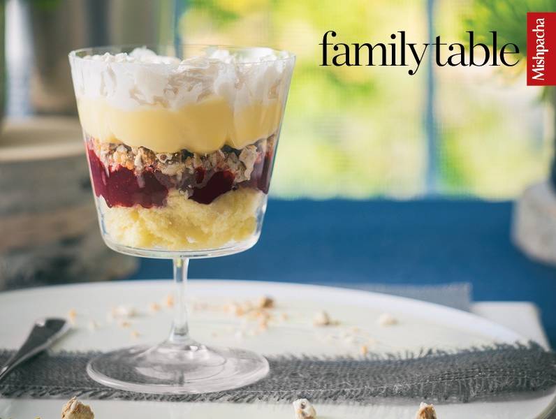 Vanilla Raspberry Custard Trifle