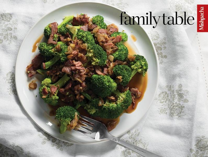 Balsamic Broccoli with Duck Fry