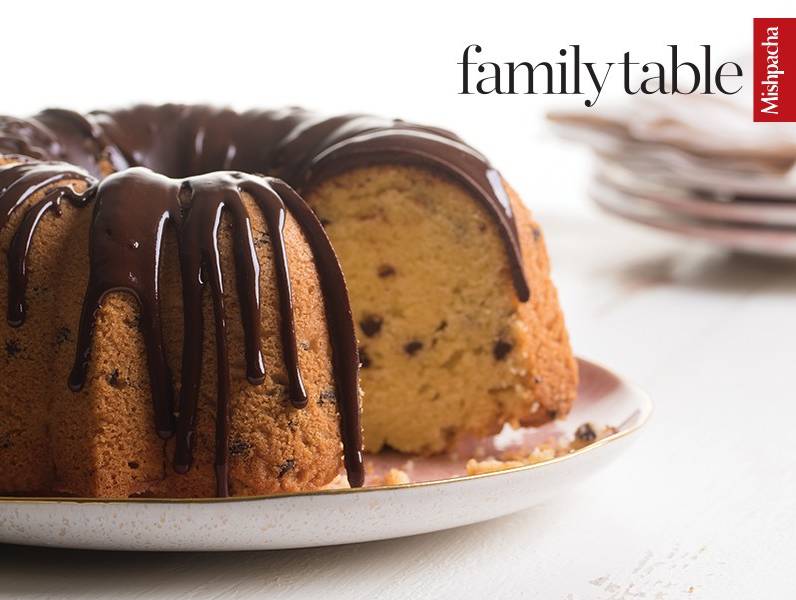 Chocolate Chip Bundt Cake with Chocolate Drizzle
