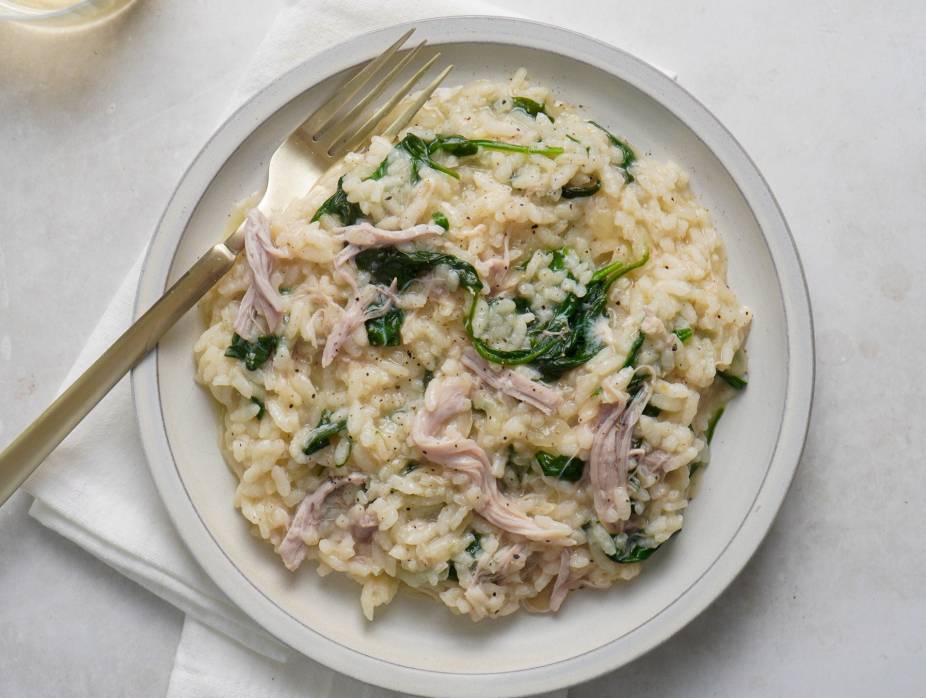 Leftover Chicken Soup Risotto