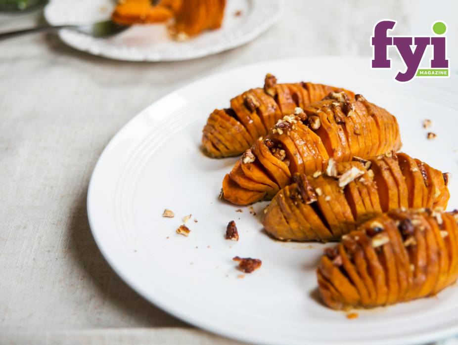 Hasselback Candied Sweet Potatoes
