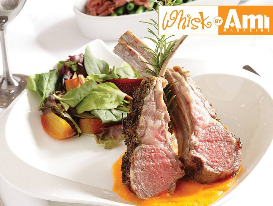 Herb-Crusted Baby Lamb Chops with Butternut Squash Purée