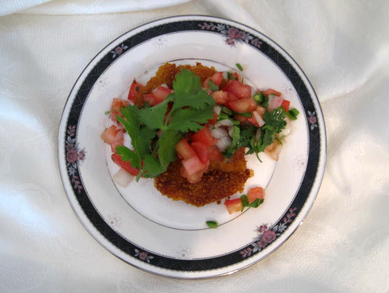 Crunchy Gefilte Fish with Tomato, Lime, and Cilantro Salsa