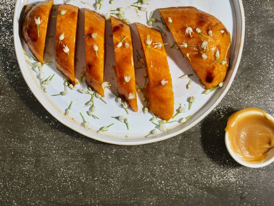 Baked Butternut Squash with Onion Caramel