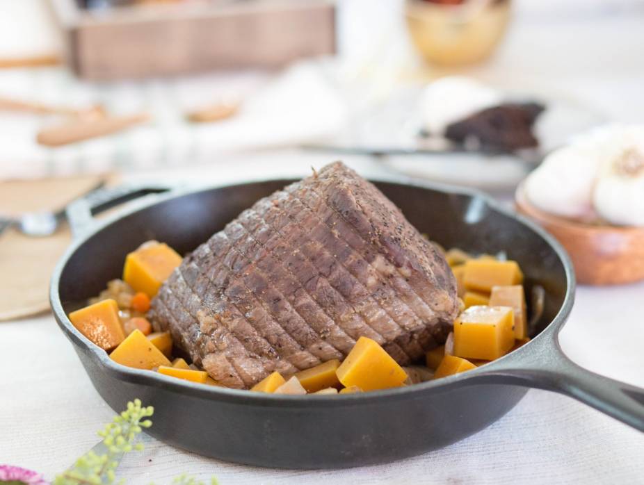 Silver Tip Roast with Roasted Butternut Squash