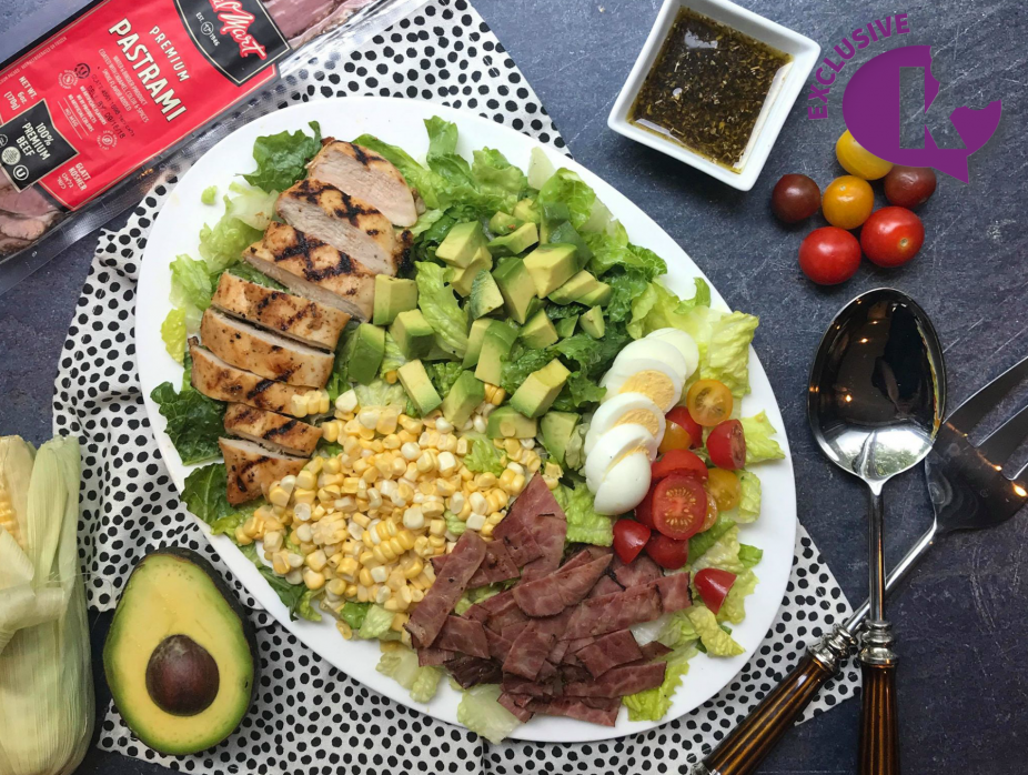 Grilled Chicken and Pastrami Cobb Salad