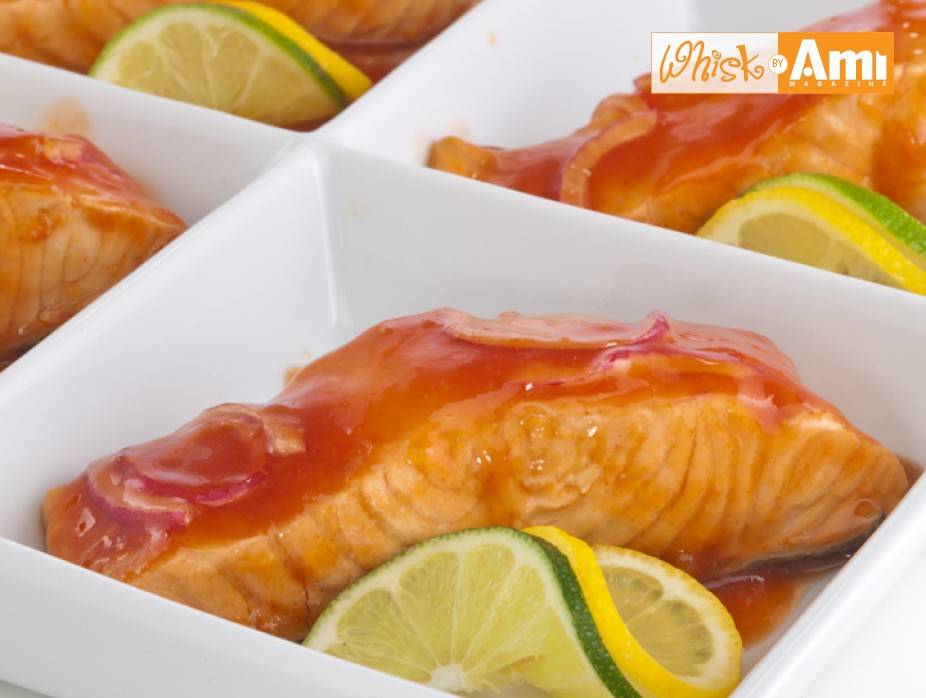 Poached Sweet and Tangy Salmon