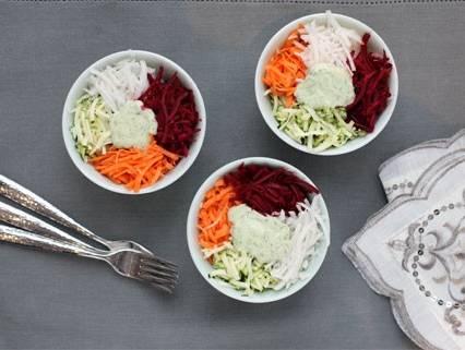 Root Vegetable Rainbow Salad