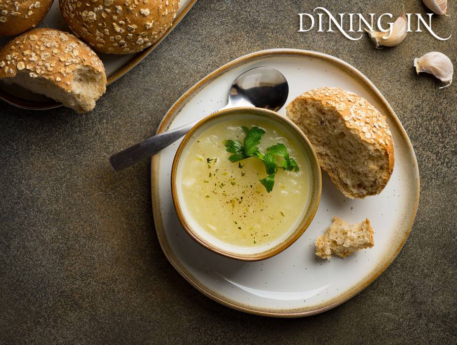 Roasted Garlic-Potato Soup