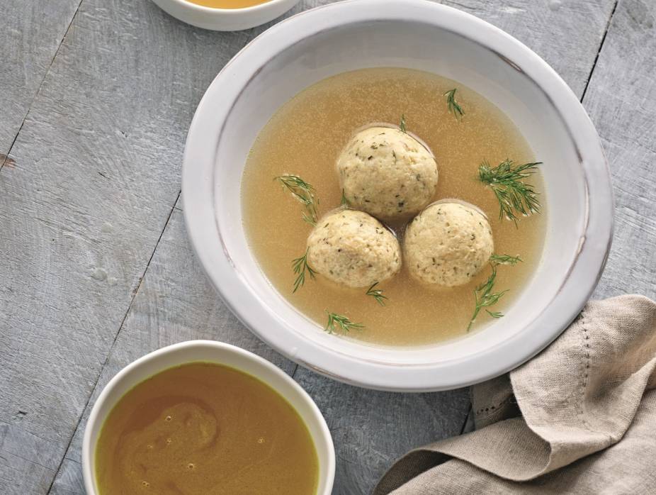 Classic Chicken Soup with Herbed Matzo Balls  (Instant Pot)