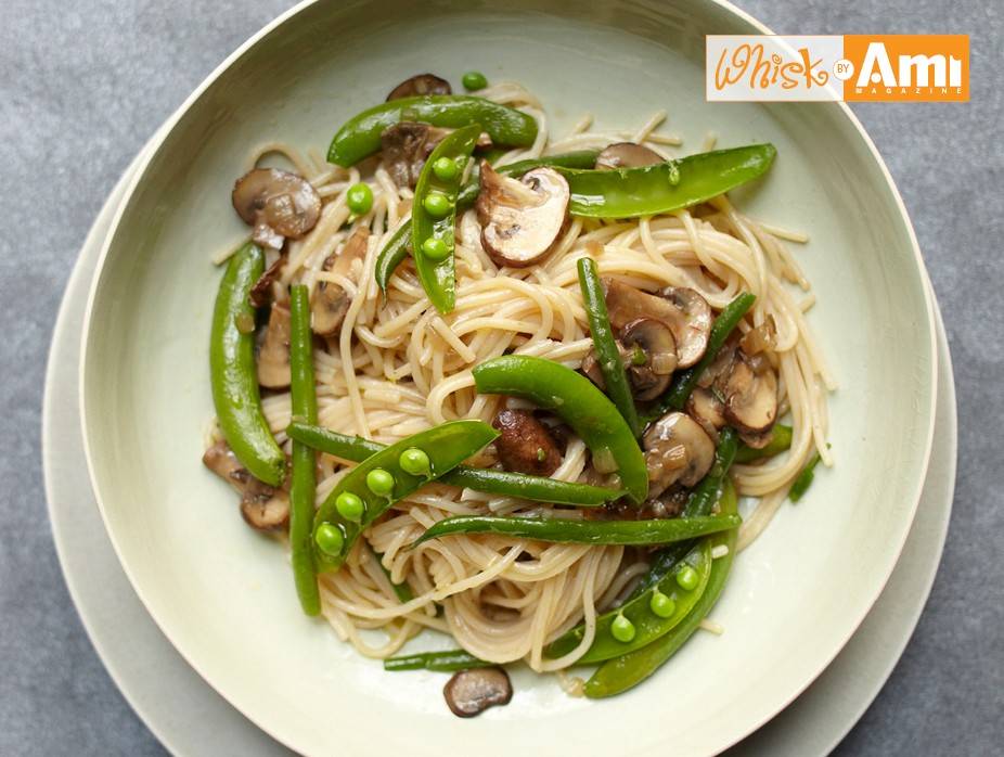 Simple Spring Vegetables with Gluten-Free Pasta