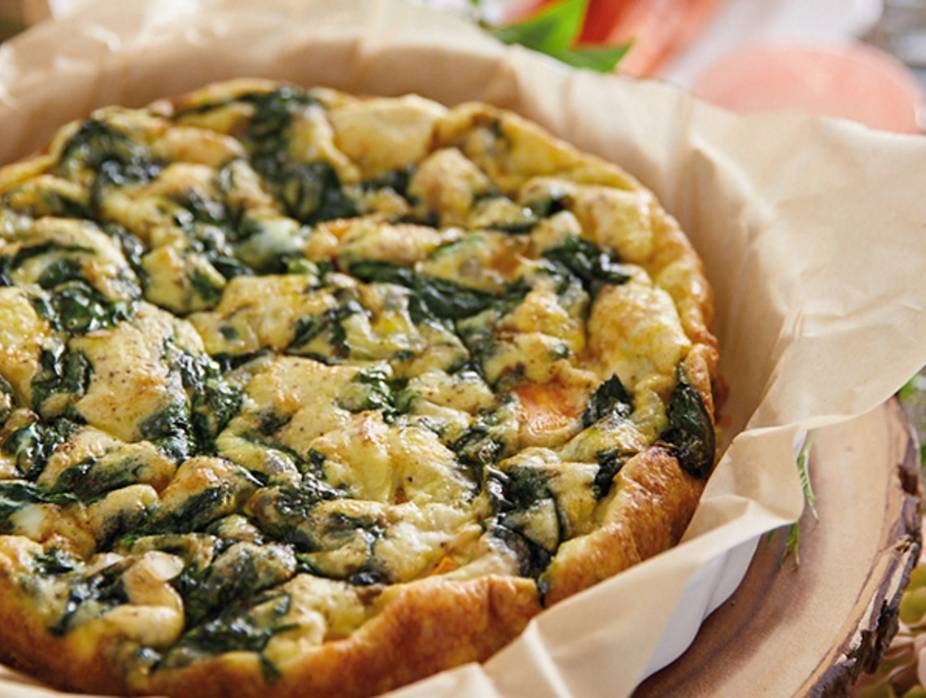 Spinach and Sweet Potato Frittata
