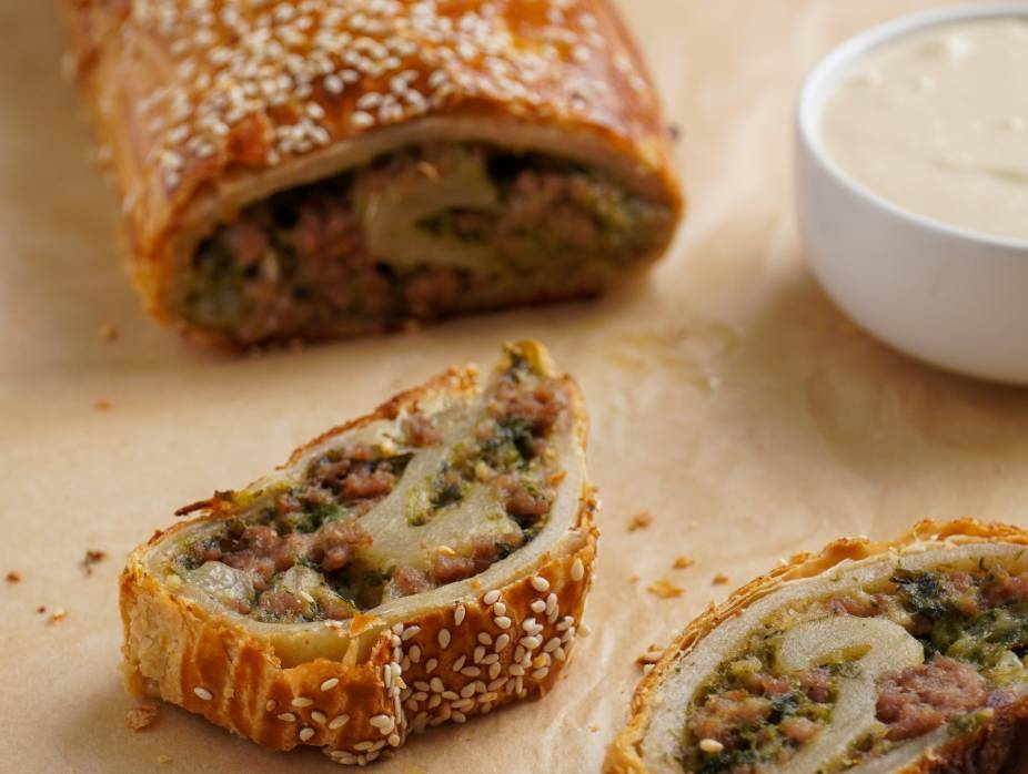 Veal and Spinach Roll