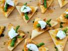 Asparagus and Goat Cheese “Hamantasch” Pizza