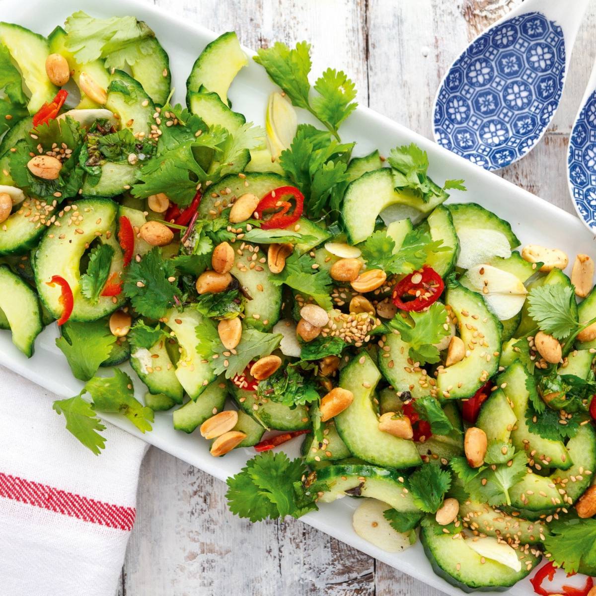 Vietnamese Cucumber Salad with Cilantro & Roasted Peanuts | Recipe