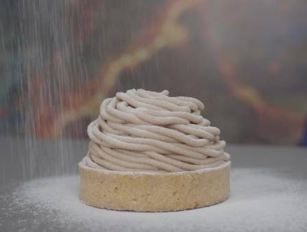 Classic Mont Blanc Pastry (Chestnut Cream Meringue)