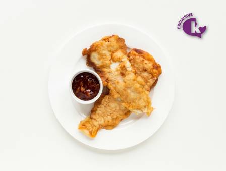 Beer Battered Turbot with Sweet Chili Sauce