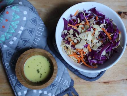 Purple Cabbage Pasta Salad