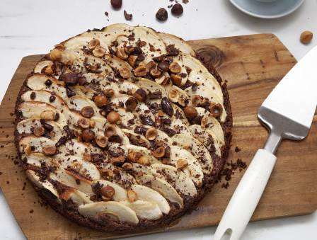Chocolate, Hazelnut & Apple Cake (for Passover)
