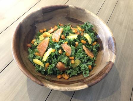 Kale Salad with Citrus and Butternut Squash