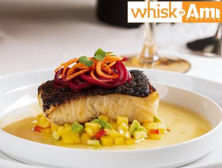 Citrus-Infused Sea Bass with Mango Salsa