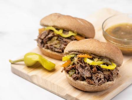 Chicago-Style Italian Beef in the Instant Pot