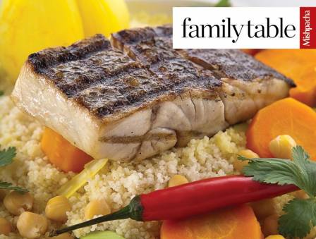 Fish Fillet on a Bed of Couscous and Vegetables