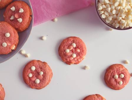 Pink Velvet Cookies