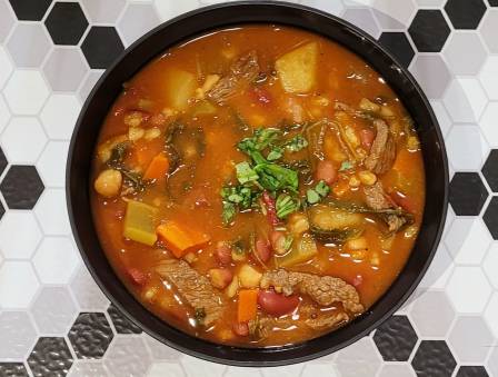Hearty Yemenite-Style Bean Soup With Meat