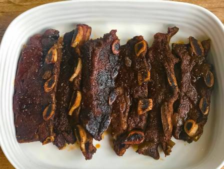 Honey, Fig and Red Wine Ribs