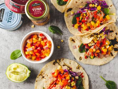 Mexican Style Tuna Tacos