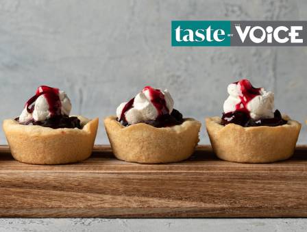 Spiked Cherry Hamantasch Cookie Cups