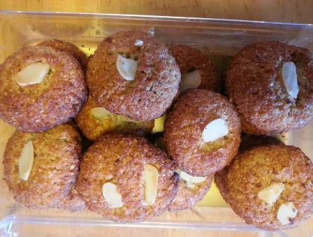 Low Sugar Coconut-Almond Cookies