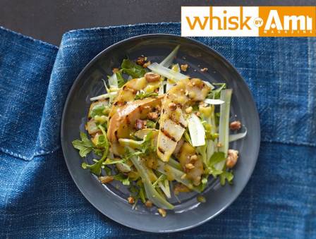 Grilled Pear, Fennel, and Toasted Walnut Salad