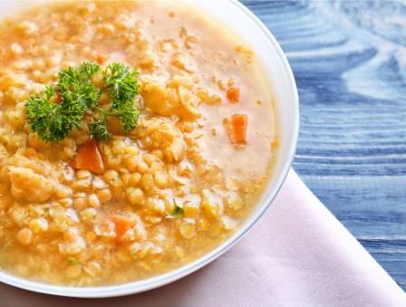 Quinoa and Red Lentil Soup