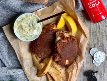 Crispy Fried Cod with Fresh Tartar Sauce