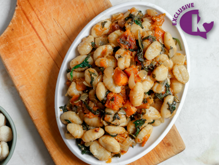 Gnocchi with Butternut Squash and Spinach
