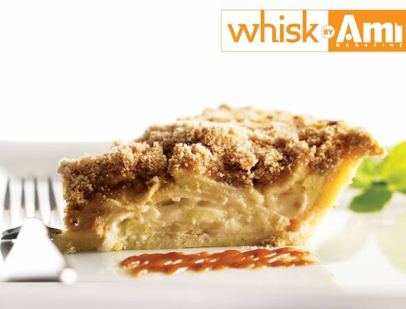 Sour Cream Apple Pie with Walnut Streusel
